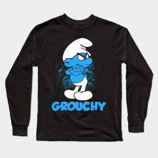 Grouchy Smurf Long Sleeve T-Shirt